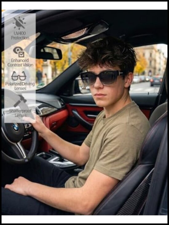 Fit Over Sunglasses Polarized Oversized UV400 Protection for Glasses Men Women main image 4